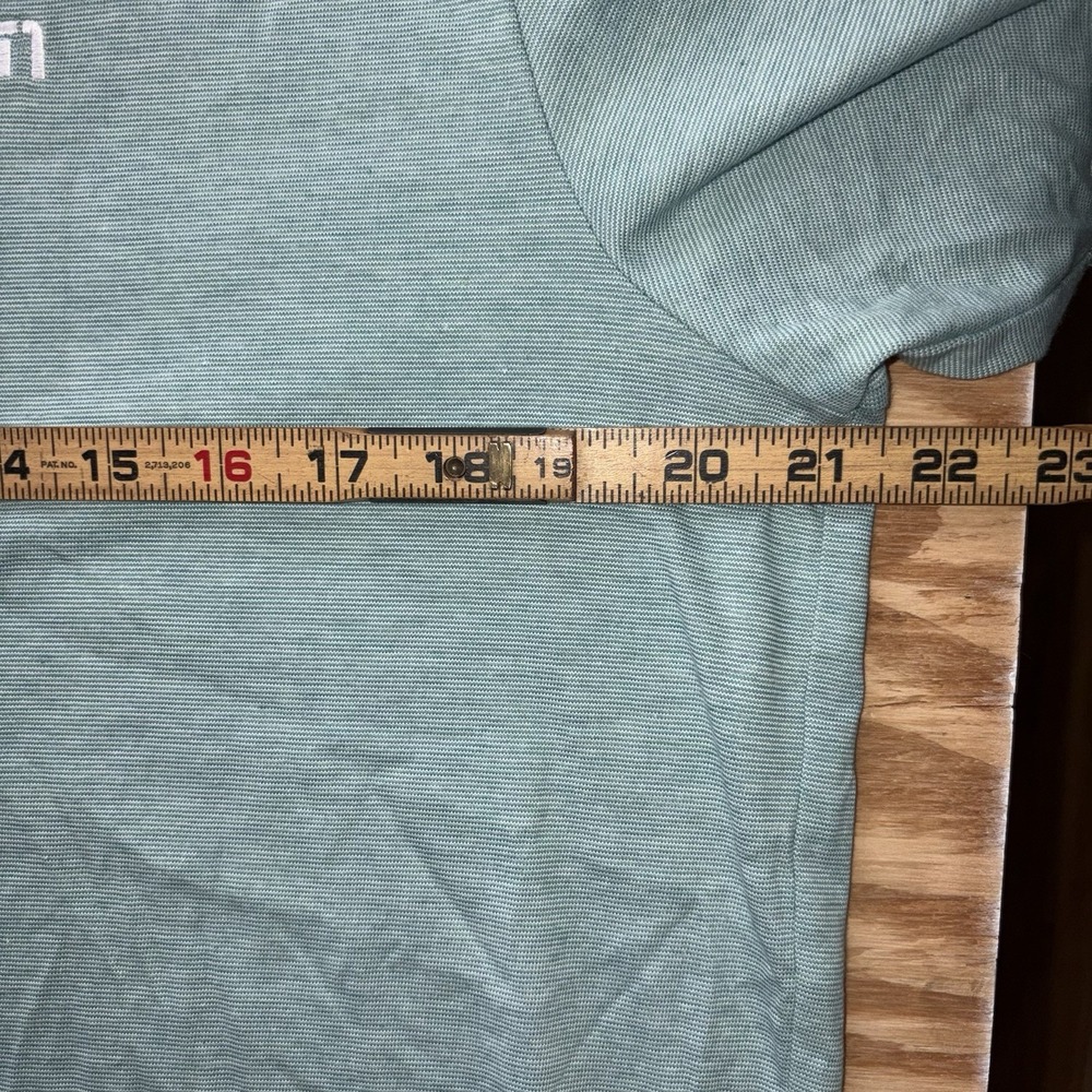 Travis Mathew Performance Golf Polo Large Seafoam Green Solid Cotten Blend - Picture 4 of 9